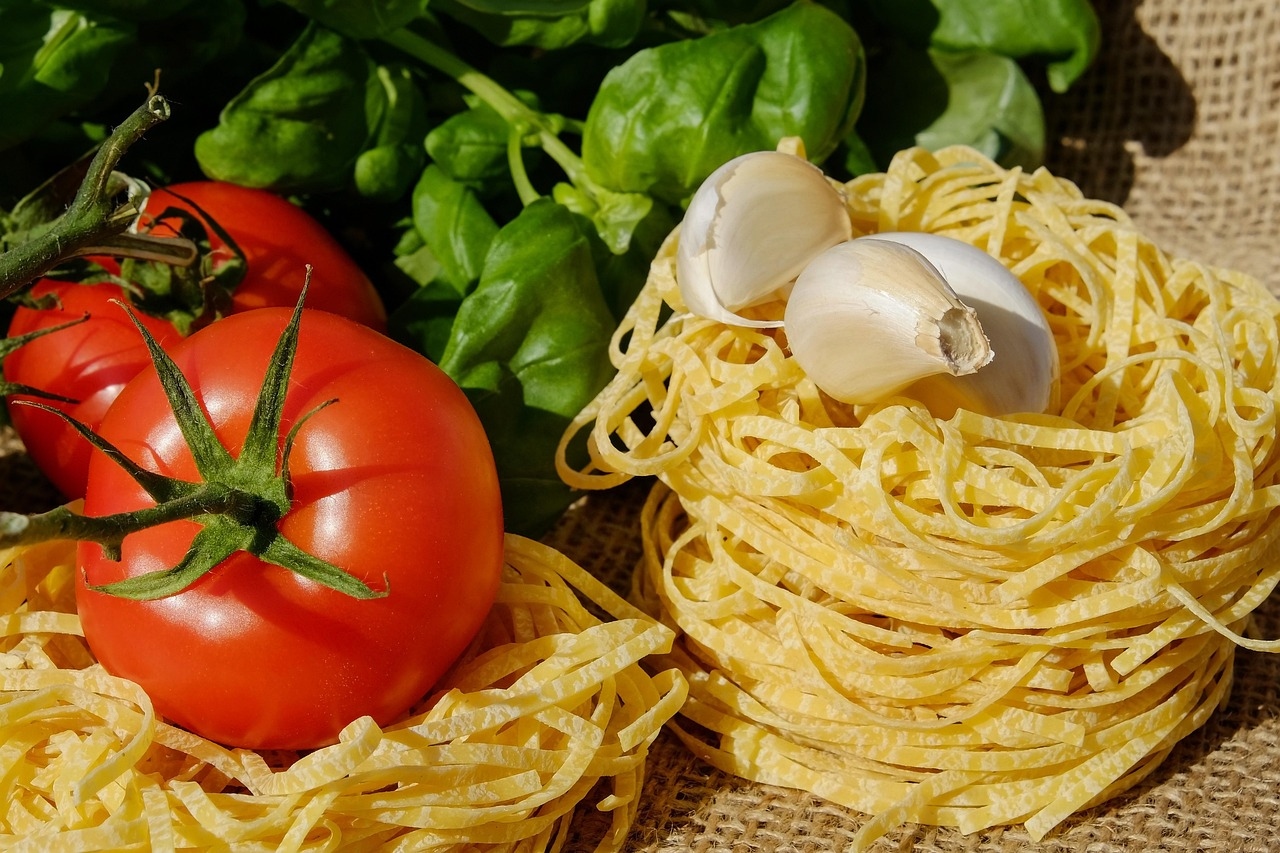 Healthy meal preparation with fresh vegetables and grains